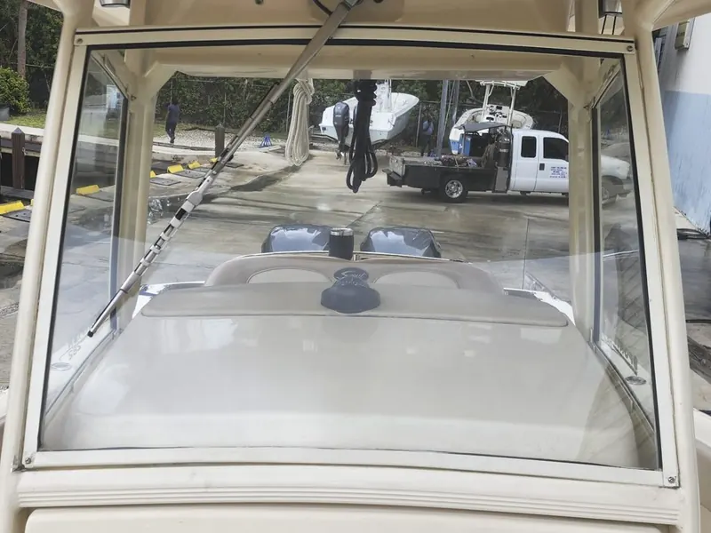 Center console windshield