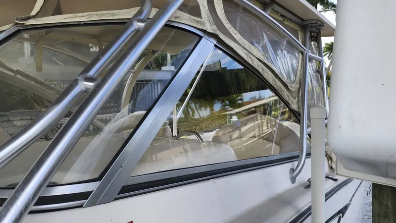 New clear side window installed in the original frame